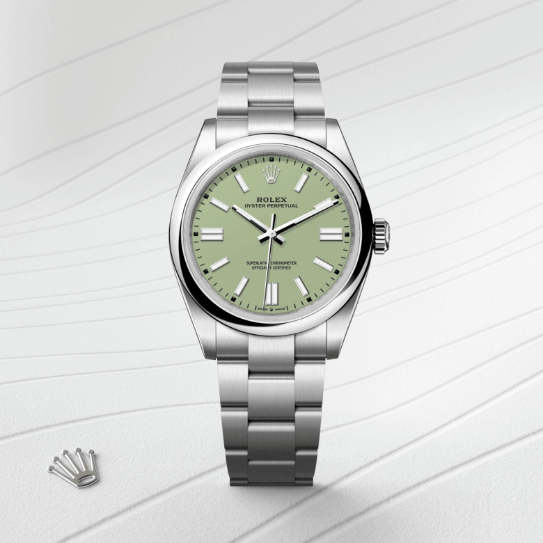 Rolex Oyster Perpetual in Oystersteel, M134300-0006 - Cortina Watch Thailand