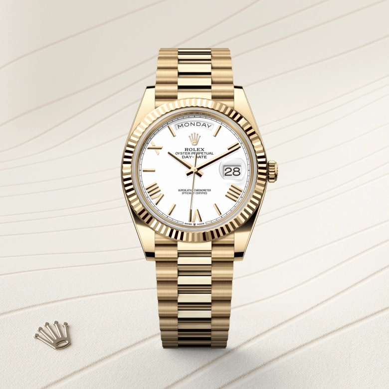 rolex day-date in 18-ct-yellow-gold, m228238-0042 - cortina watch