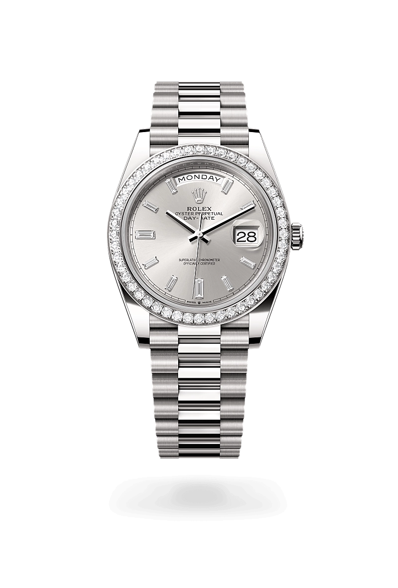 Rolex Day-Date in 18 ct white gold, M228349RBR-0001 - Cortina Watch Thailand Rolex Day-Date in 18 ct white gold, M228349RBR-0001 - Cortina Watch Thailand
