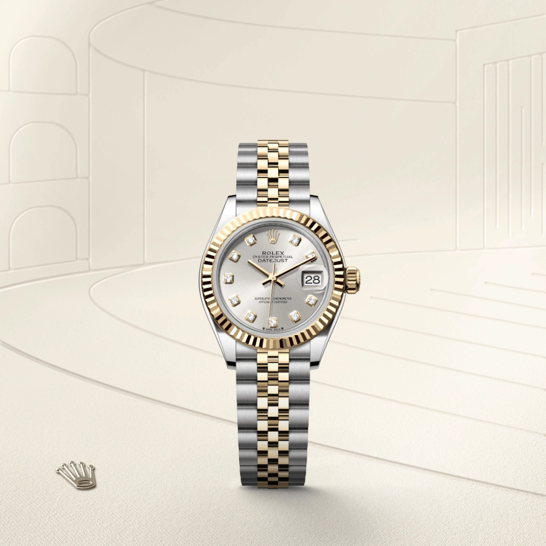 Rolex Lady-Datejust in Yellow Rolesor - การผสมผสานระหว่าง Oystersteel และทองคำ, M279173-0007 - Cortina Watch Thailand