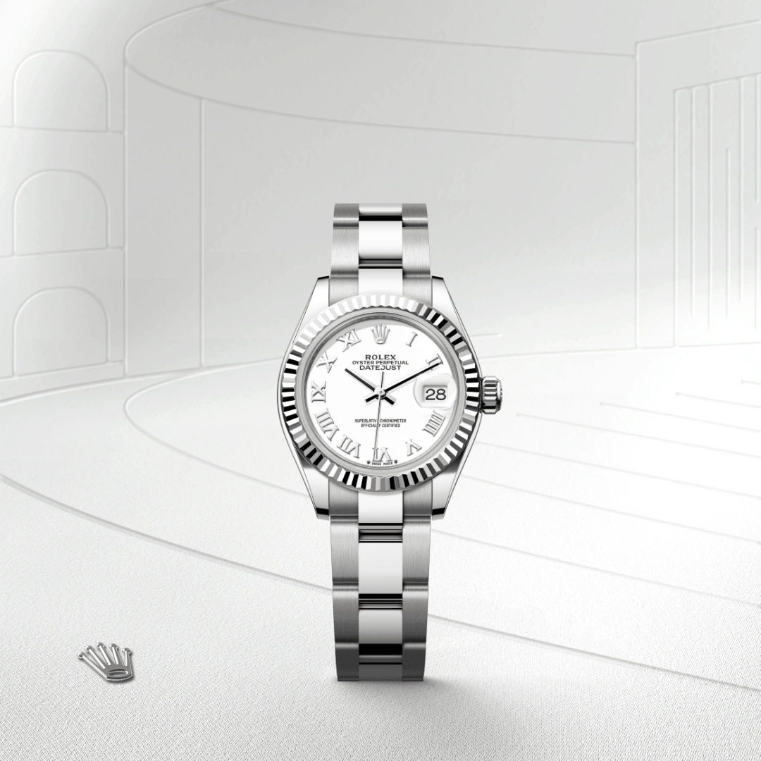 Rolex Lady-Datejust in White Rolesor - combination of Oystersteel and white gold, M279174-0020 - Cortina Watch Thailand