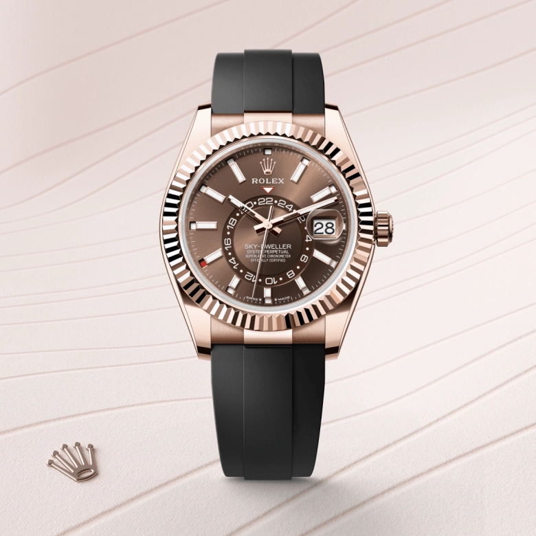 Rolex Sky-Dweller in 18 ct Everose gold, M336235-0002 - Cortina Watch Thailand