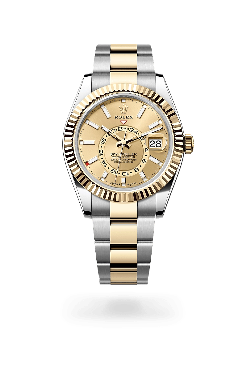 rolex sky-dweller in yellow-rolesor, m336933-0001 - cortina watch rolex sky-dweller in yellow-rolesor, m336933-0001 - cortina watch