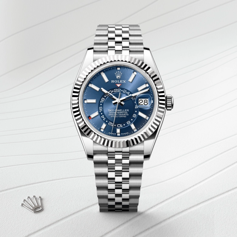 Rolex Sky-Dweller in White Rolesor - combination of Oystersteel and white gold, M336934-0006 - Cortina Watch Thailand