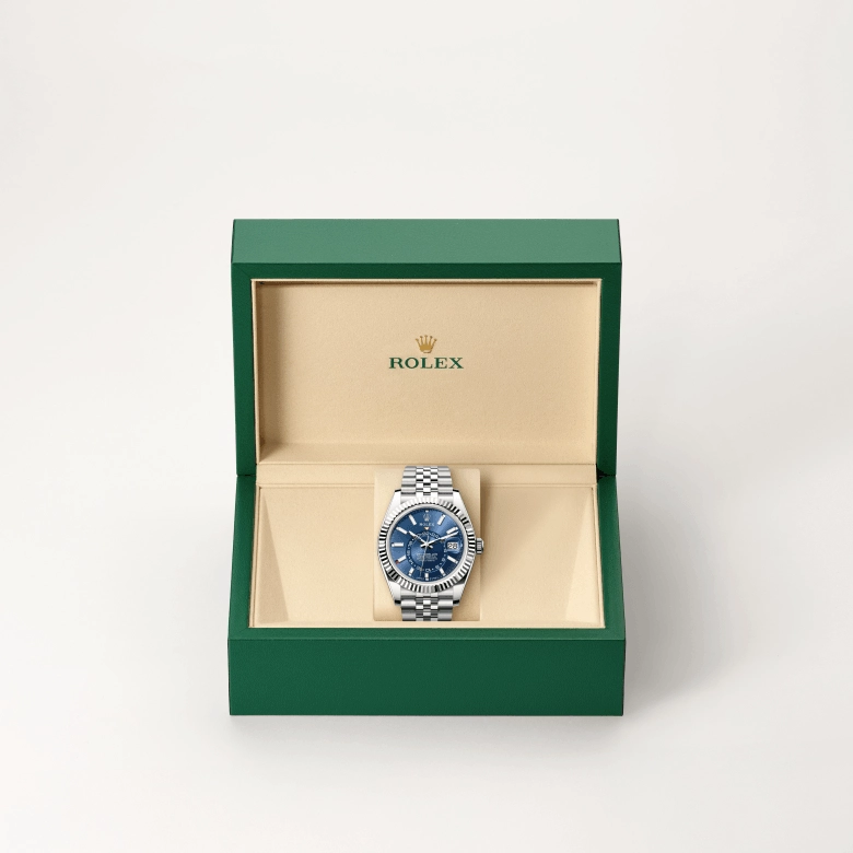 Rolex Sky-Dweller in White Rolesor - combination of Oystersteel and white gold, M336934-0006 - Cortina Watch Thailand