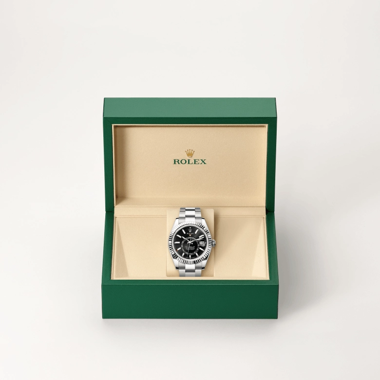 Rolex Sky-Dweller in White Rolesor - combination of Oystersteel and white gold, M336934-0007 - Cortina Watch Thailand