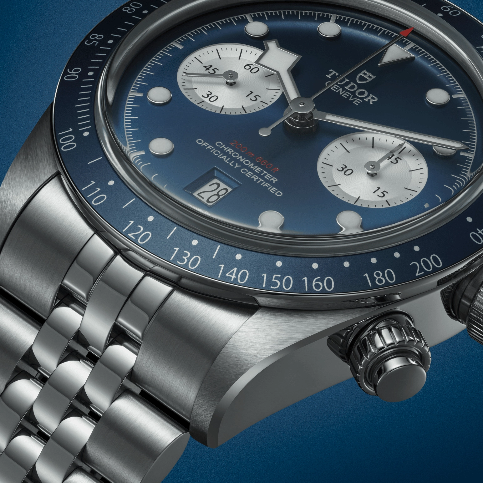 TUDORBlack Bay ChronoBlack Bay Chrono41mm stainless steel case with polished and satin-brushed finishes - M79360B-0002 at Cortina Watch Thailand