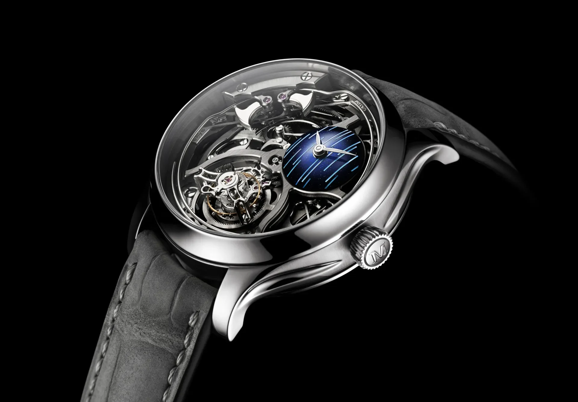 Endeavour Minute Repeater Cylindrical Tourbillon Skeleton Cosmic Rain: Precision Mechanics in the Light - Cortina Watch Thailand