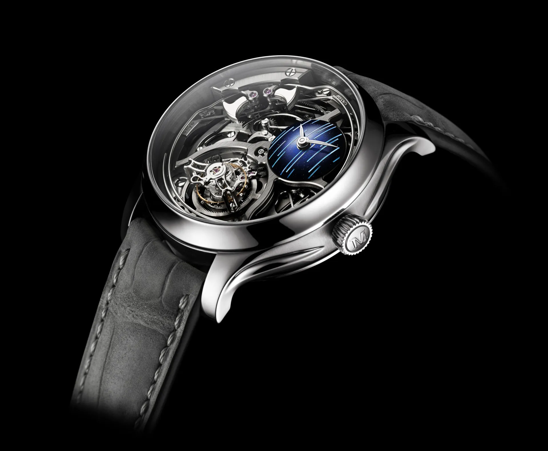 Endeavour Minute Repeater Cylindrical Tourbillon Skeleton Cosmic Rain: Precision Mechanics in the Light - Cortina Watch Thailand