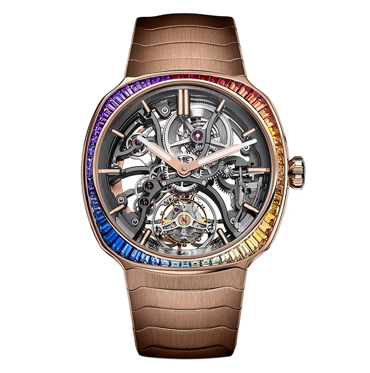 Streamliner Tourbillon Skeleton Rainbow - Cortina Watch Thailand