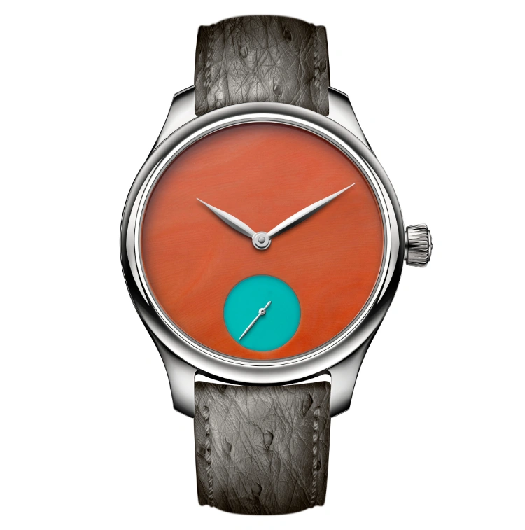 Endeavour Small Seconds Concept Pop - Coral and Turquoise Dial - Cortina Watch Thailand