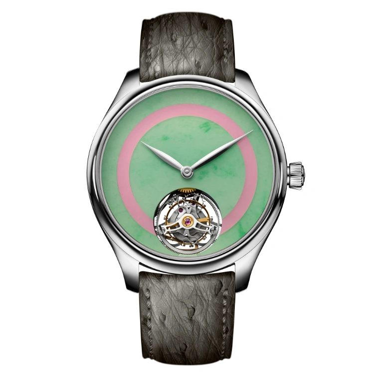 Endeavour Tourbillon Concept Pop - Burmese Jade and Pink Opal Dial - Cortina Watch Thailand