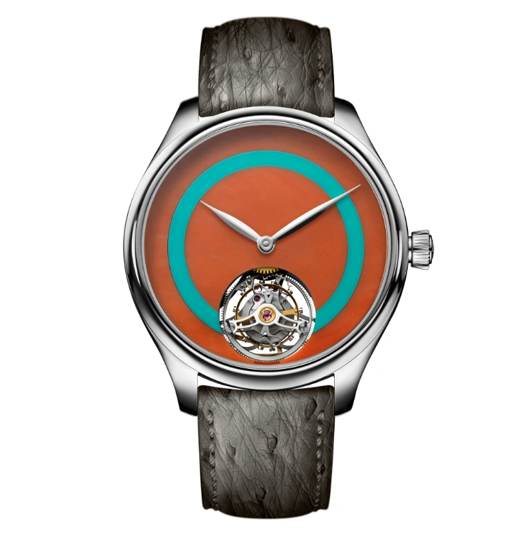 Endeavour Tourbillon Concept Pop - Coral and Turquoise Dial - Cortina Watch Thailand
