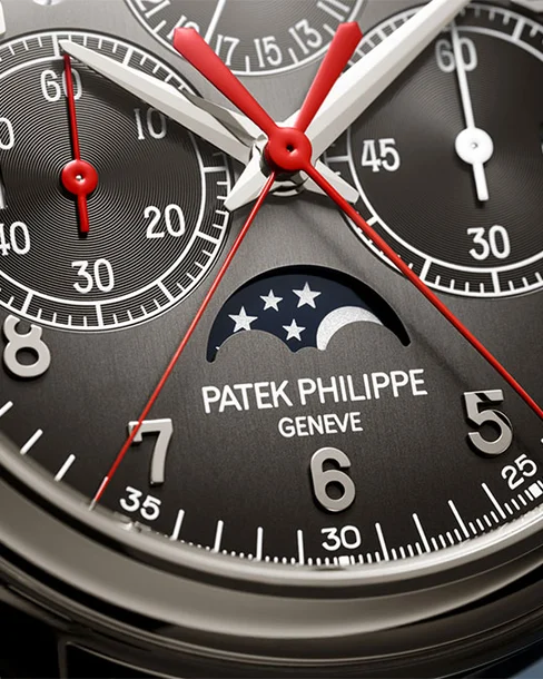 Split-Seconds Monopusher Chronograph for Left-Handers, Perpetual Calendar - Cortina Watch Taiwan