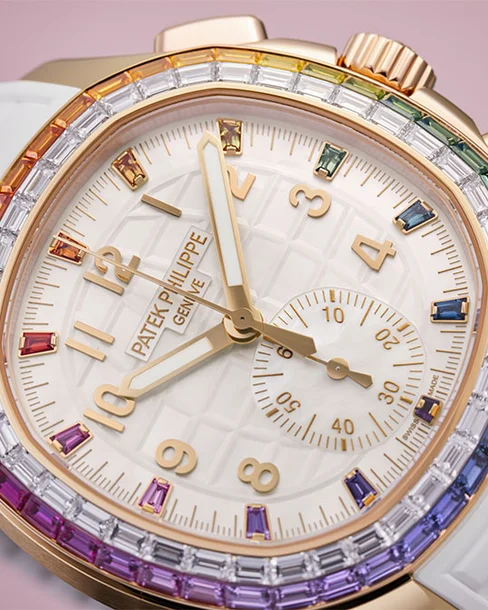 Aquanaut Luce Rainbow Chronograph - Cortina Watch Taiwan