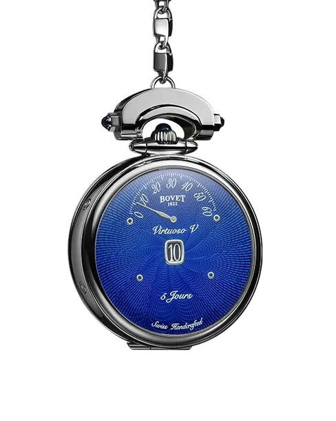 Virtuoso V Blue Guilloché, Titanium - Cortina Watch Taiwan