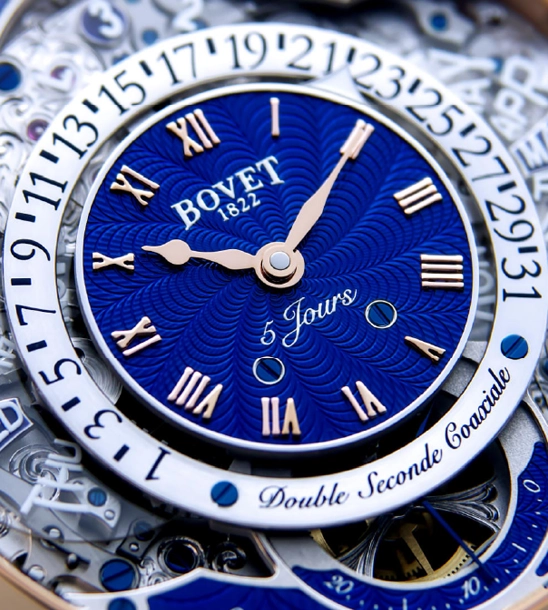 Virtuoso VII Blue Guilloché Dials, Red Gold - Cortina Watch Taiwan