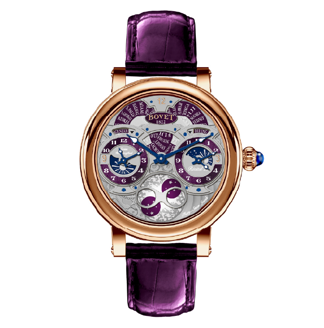Récital 27 Purple Guilloché - Cortina Watch Taiwan