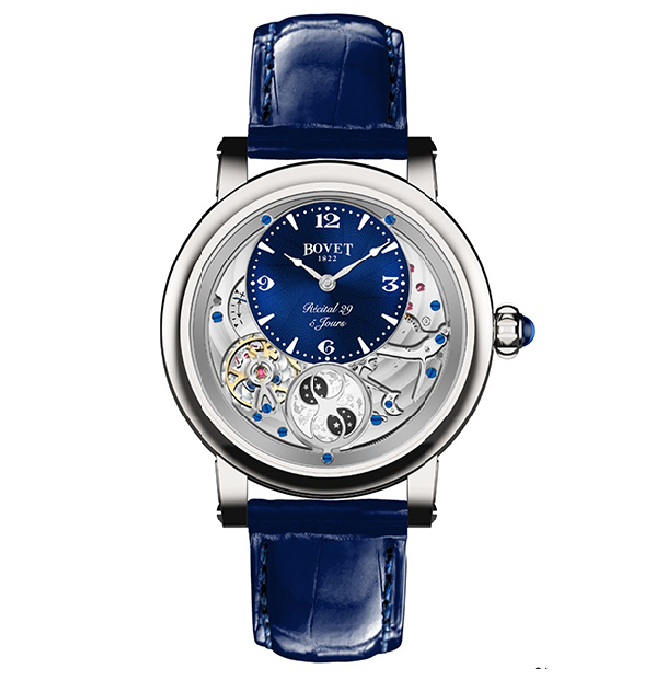 Récital 29 Blue Guilloché - Cortina Watch Taiwan