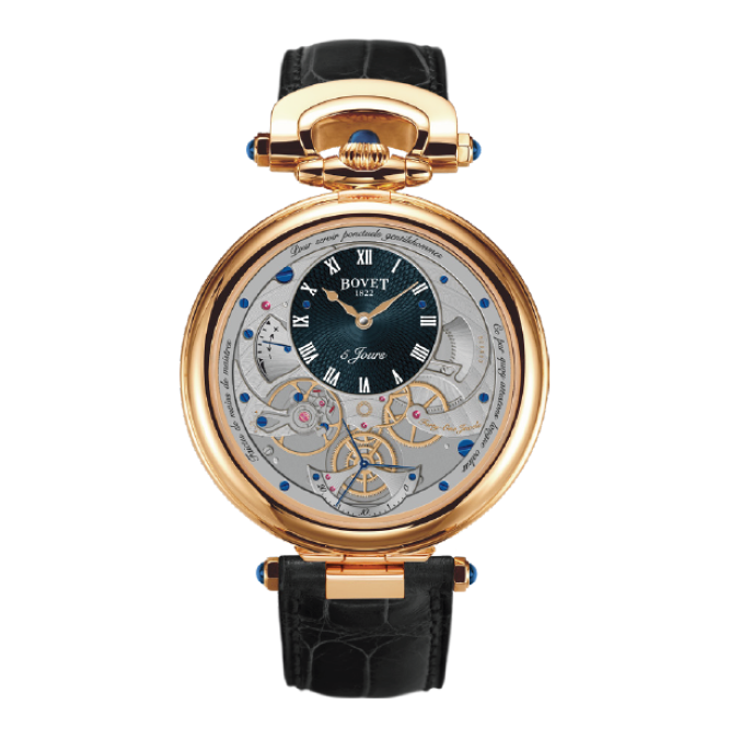 Virtuoso V Dark Turquoise Guilloche Dial, Red Gold - Cortina Watch Taiwan