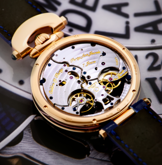 Orbis Mundi Ivory Lacquered Dial, Blue Guilloché Sub-Dial, Red Gold - Cortina Watch Taiwan