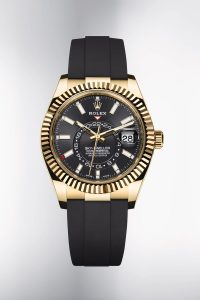 Rolex Oyster Perpetual Sky Dweller In 18 Ct Yellow Gold With Oysterflex Bracelet 200x300