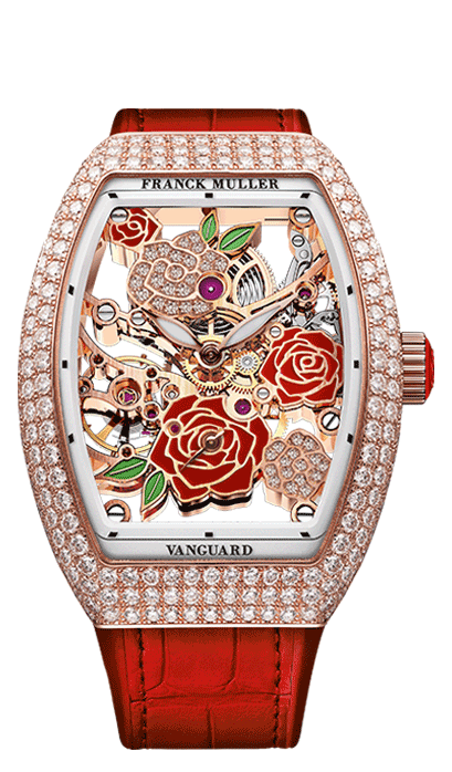Franck Muller Vanguard Rose Skeleton Collection Watch Image Foreground 2