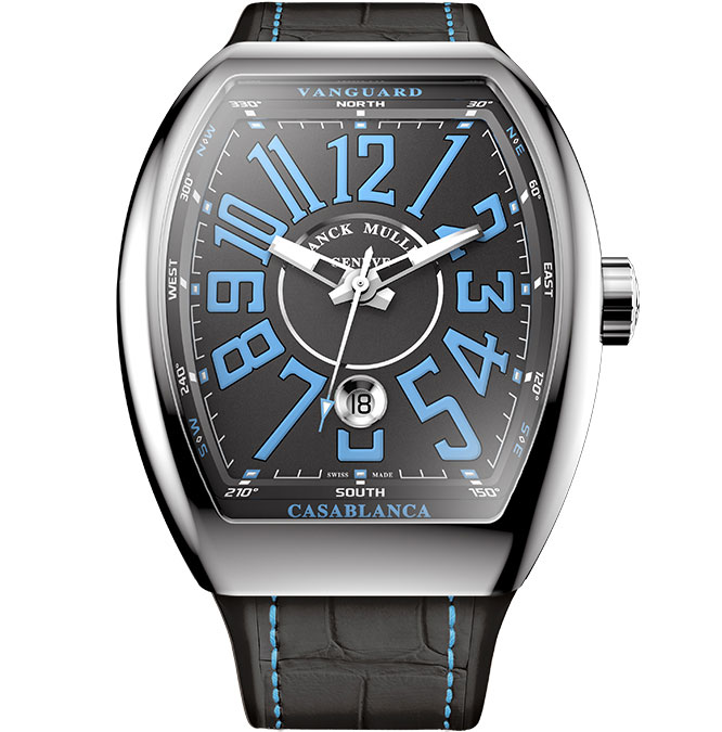Franck Muller Vanguard Casablanca V41 SCDT CASA AC blue at Cortina Watch