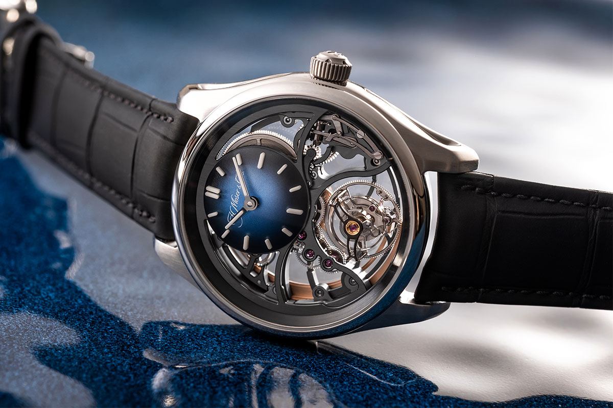 H. Moser Cie. Pioneer Cylindrical Tourbillon At Cortina Watch Feature