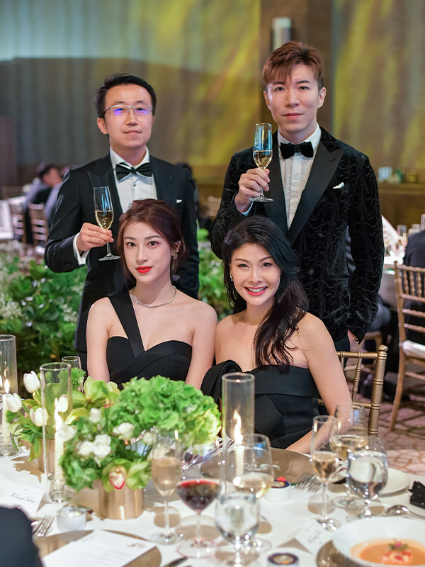 Guests Take Group Photo At Patek Philippe Gala Dinner