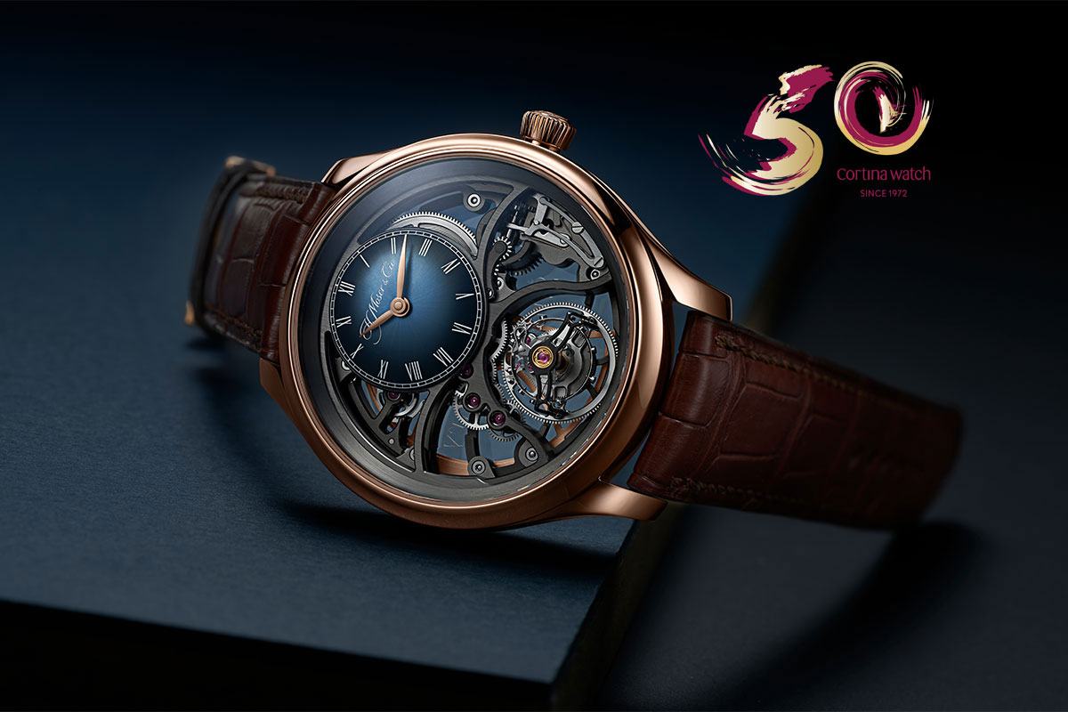 H Moser Cie Endeavour Cylindrical Tourbillon Skeleton At Cortina Watch 50th Anniversary
