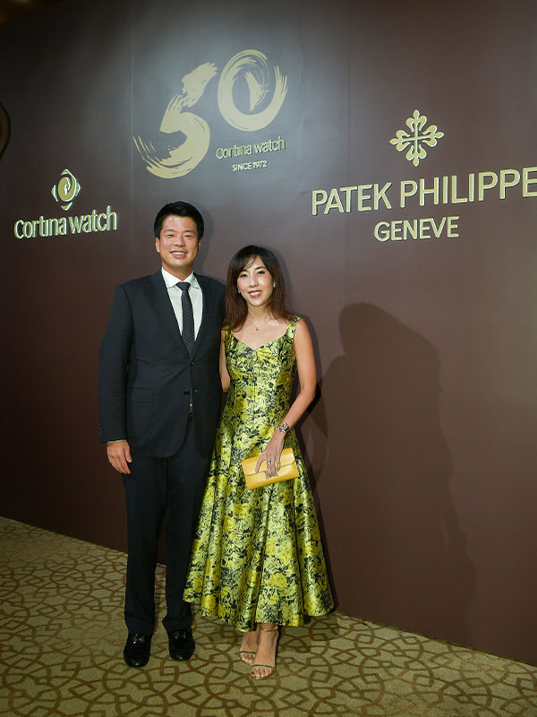 Two Guests Posing For Photo At Patek Philippe Gala Dinner 3
