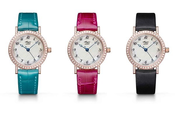 Breguet Classique Dame 8068 Cortina Watch with three different strap colours