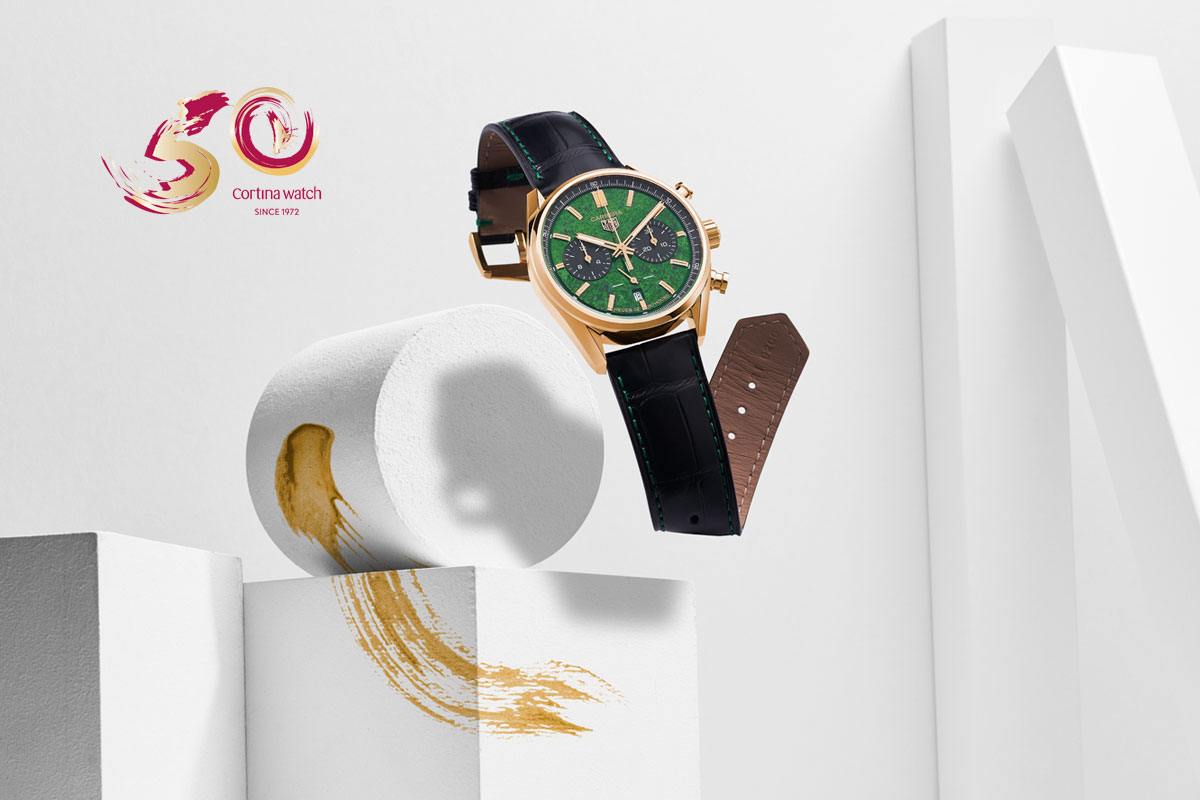 Tag Heuer Carrera Chronograph Cortina Watch 50th Anniversary Featured