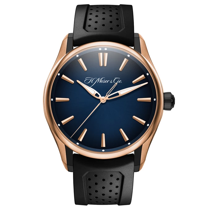 H Moser Cie 3200 0903 Pioneer Centre Seconds Midnight Blue At Cortina Watch Front