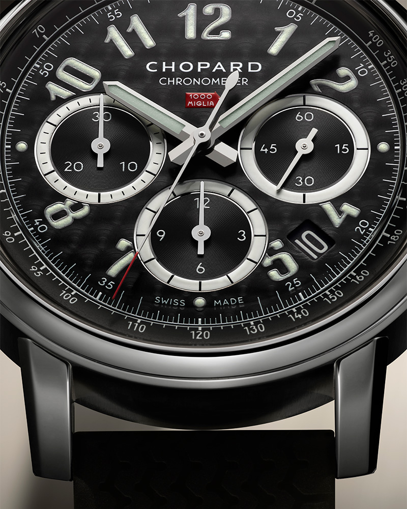 Chopard Mille Miglia Classic Chronograph 168619 3001 At Cortina Watch Close Up