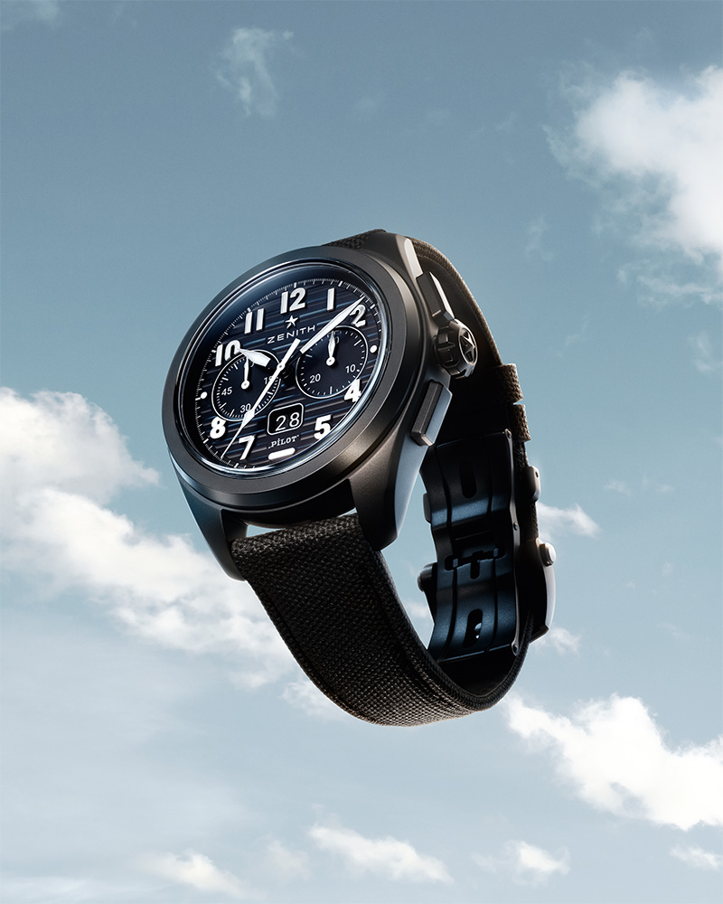 ZENITH_Pilot Big Date Flyback_Cortina Watch_campaign shot_Watches & Wonders
