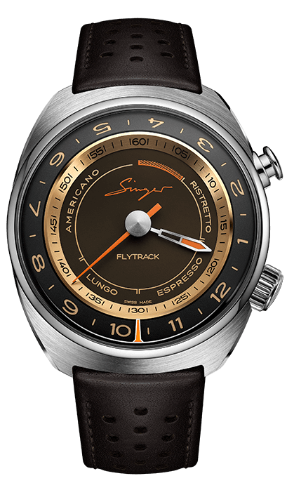 Singer Reimagined Flytrack Barista At Cortina Watch Collection Watch Foreground