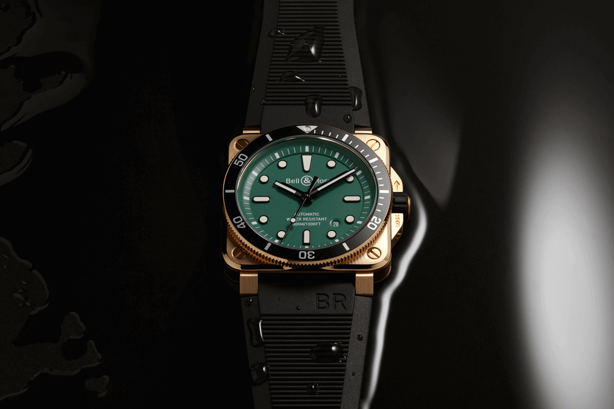 Bell Ross Br 03 92 Diver Black Green Bronze Cortina Watch Featured Image