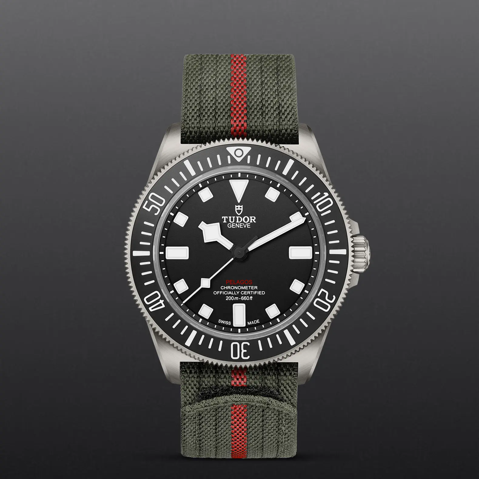 TUDORPelagos FXDPelagos FXDTitanium case, 42mm in diameter, 12.75mm thick, 52mm from lug to lug, satin-brushed finish, fixed strap bars, steel case back - M25717N-0001 at Cortina Watch Singapore