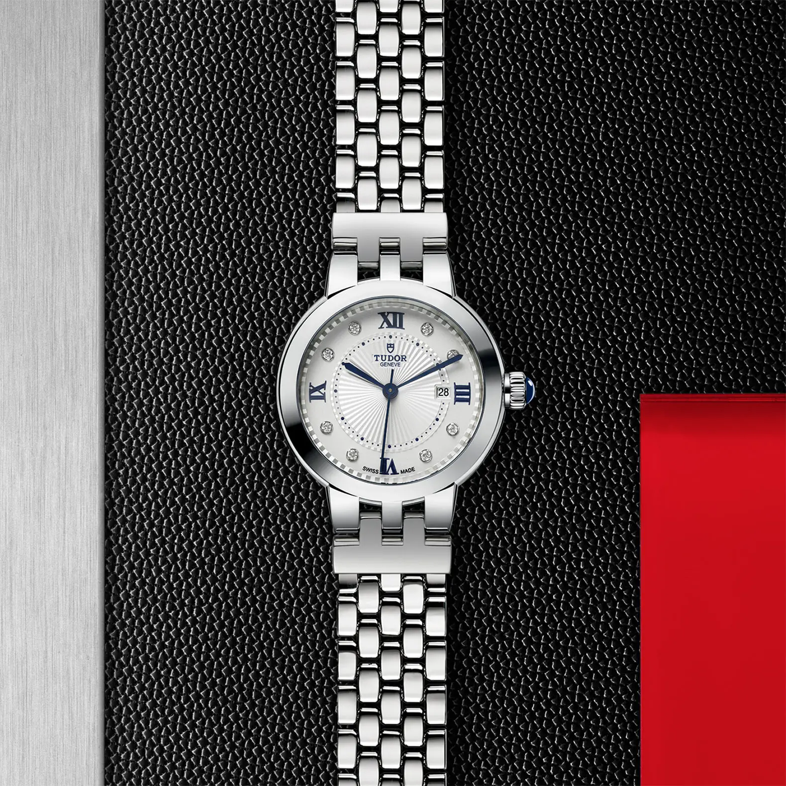 TUDORClair de RoseClair de Rose30mm steel case with polished finish - M35500-0004 at Cortina Watch Singapore