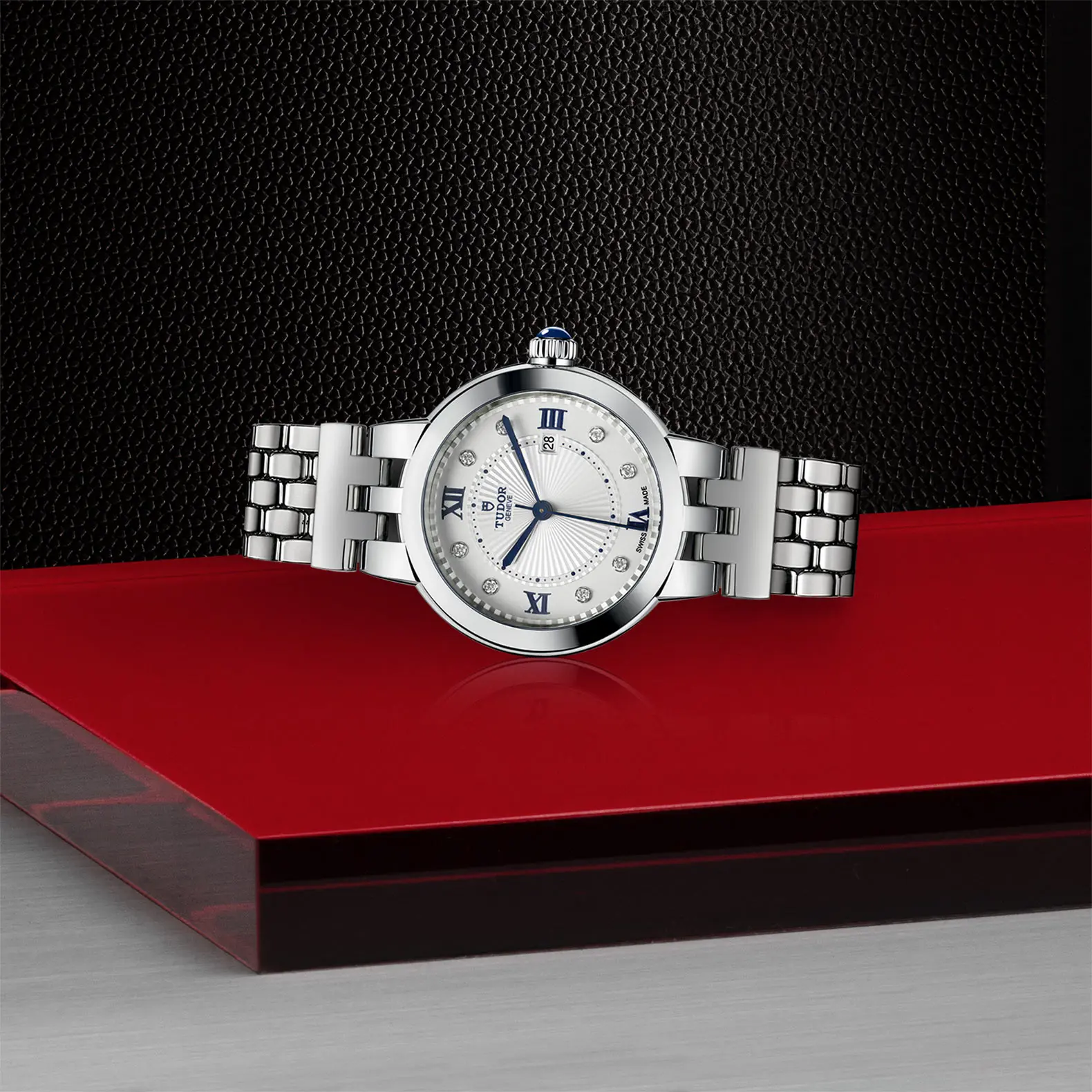 TUDORClair de RoseClair de Rose30mm steel case with polished finish - M35500-0004 at Cortina Watch Singapore