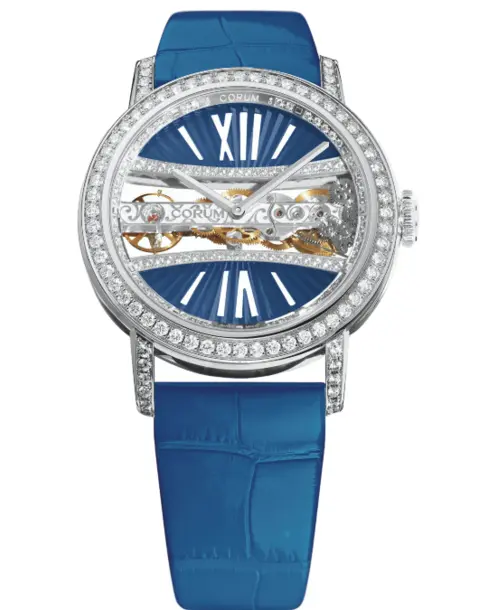Golden Bridge 39 with White Gold Diamonds - Cortina Watch Singapore