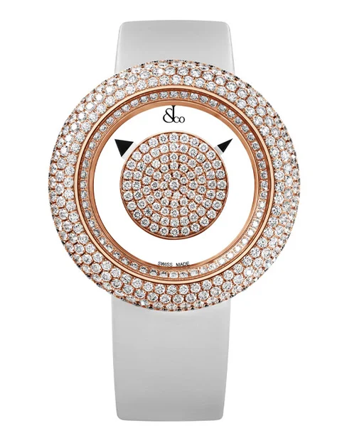 Brilliant Mystery Pave Diamonds Rose Gold 38mm - Cortina Watch