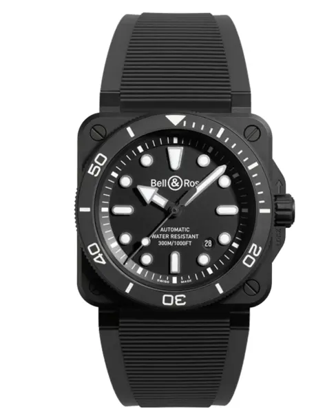 BR 03 Diver Black Matte Ceramic - Cortina Watch
