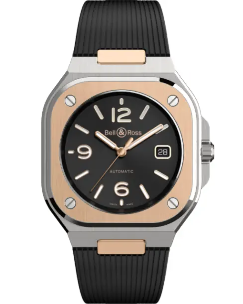 BR 05 Black Steel & Gold - Cortina Watch