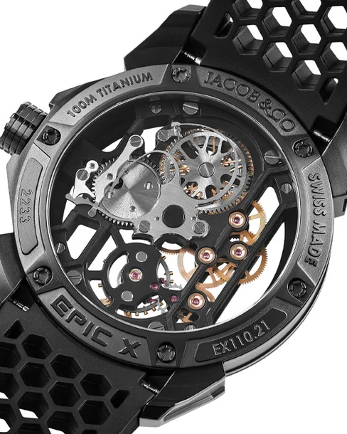 Epic X Black Titanium Black Ring (5N Color Gears) - Cortina Watch