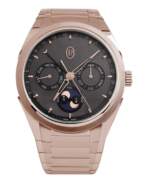 Tonda PF Annual Calendar Rose Gold Warm Grey - Cortina Watch
