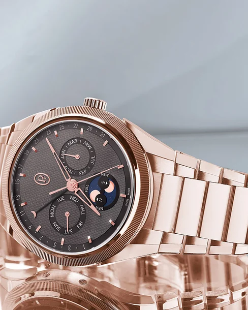 Tonda PF Annual Calendar Rose Gold Warm Grey - Cortina Watch