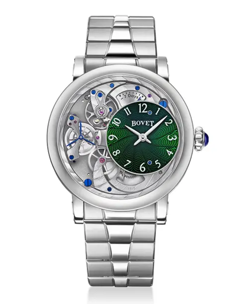 Récital 12 Emerald Green Guilloché - Cortina Watch